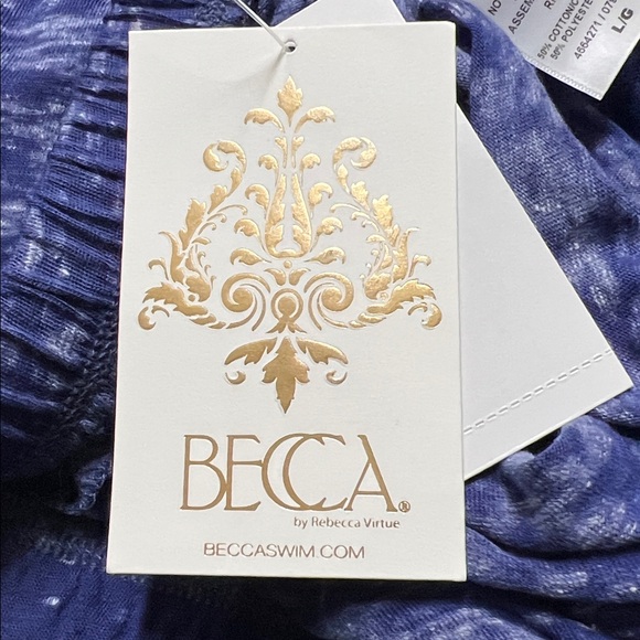 Blue Strapless Swim Coverup Dress - Picture 6 of 6